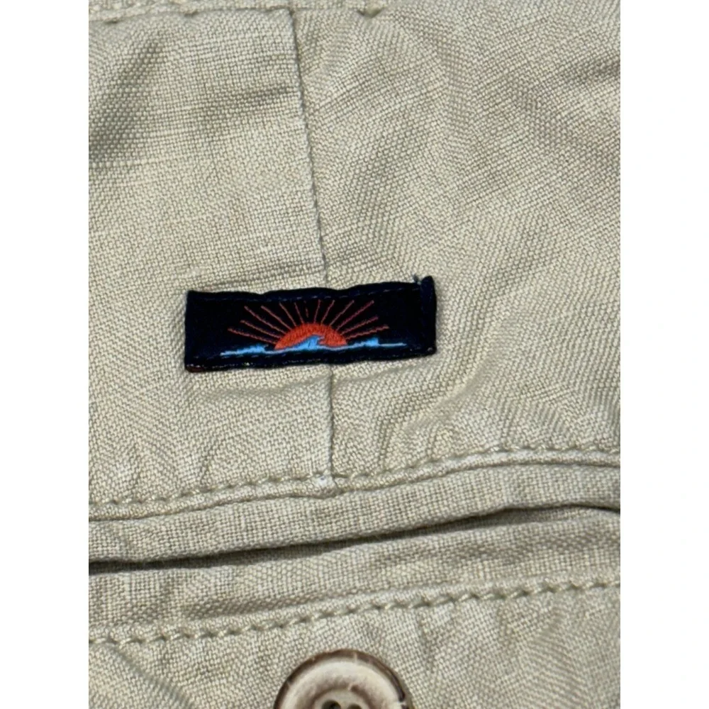 Faherty Brand Mens Shorts Size 35 Linen Cotton Blend‎ Casual